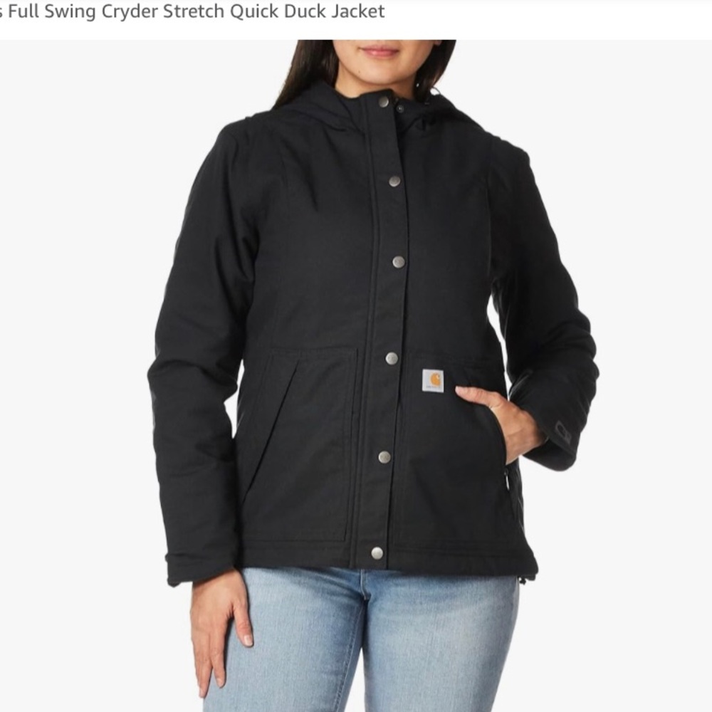 Carhartt Women's Full Swing Cryder Stretch Quick Duck Jacket - 2X